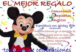 Personajes Mickey y Minnie