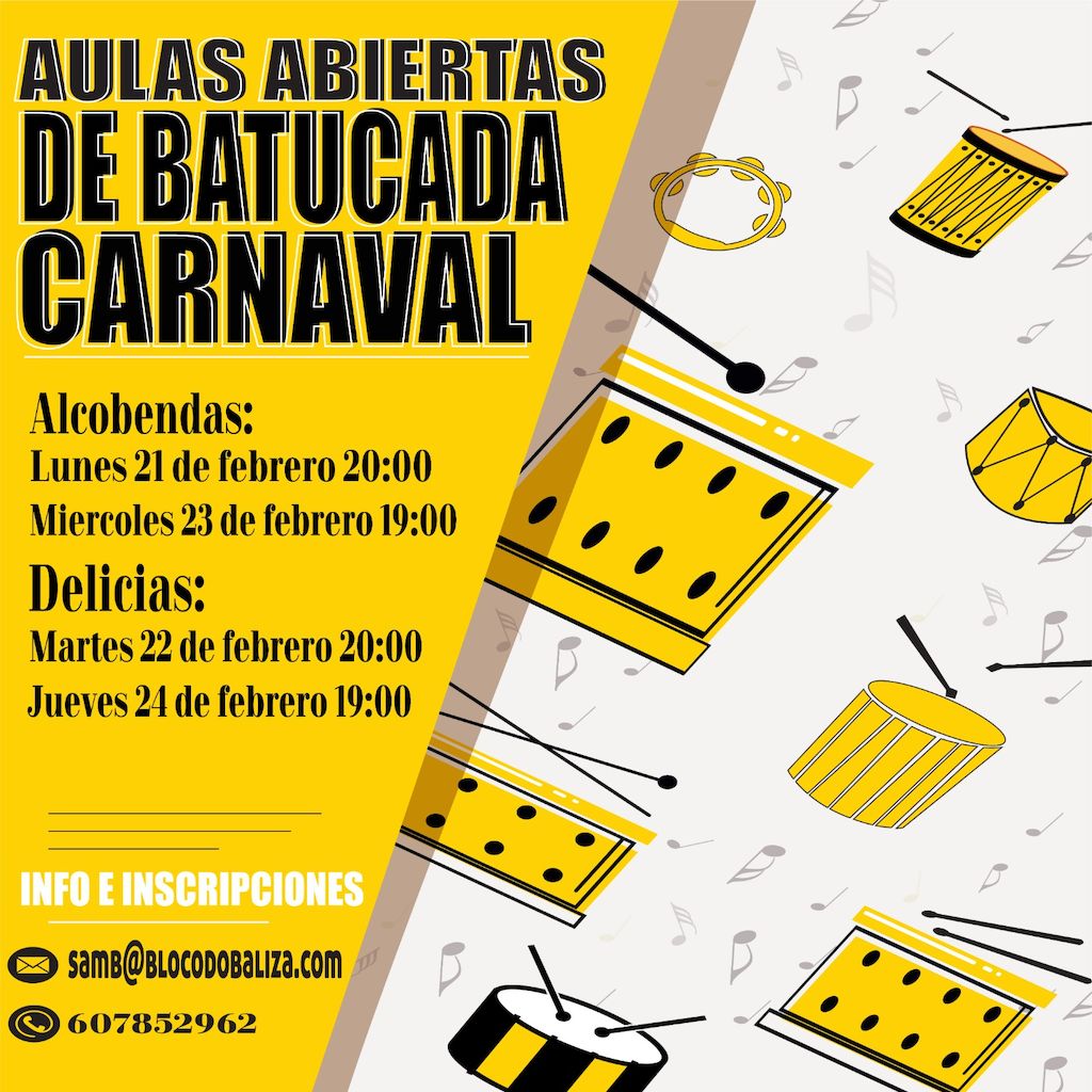 aulas abiertas de batucada en  0
