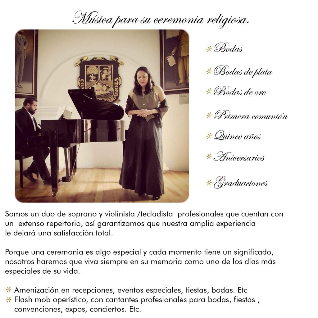 soprano y ensamble para misas y eventos especiales 0