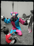 Zanqueros arlequines, clowns,  foto 1