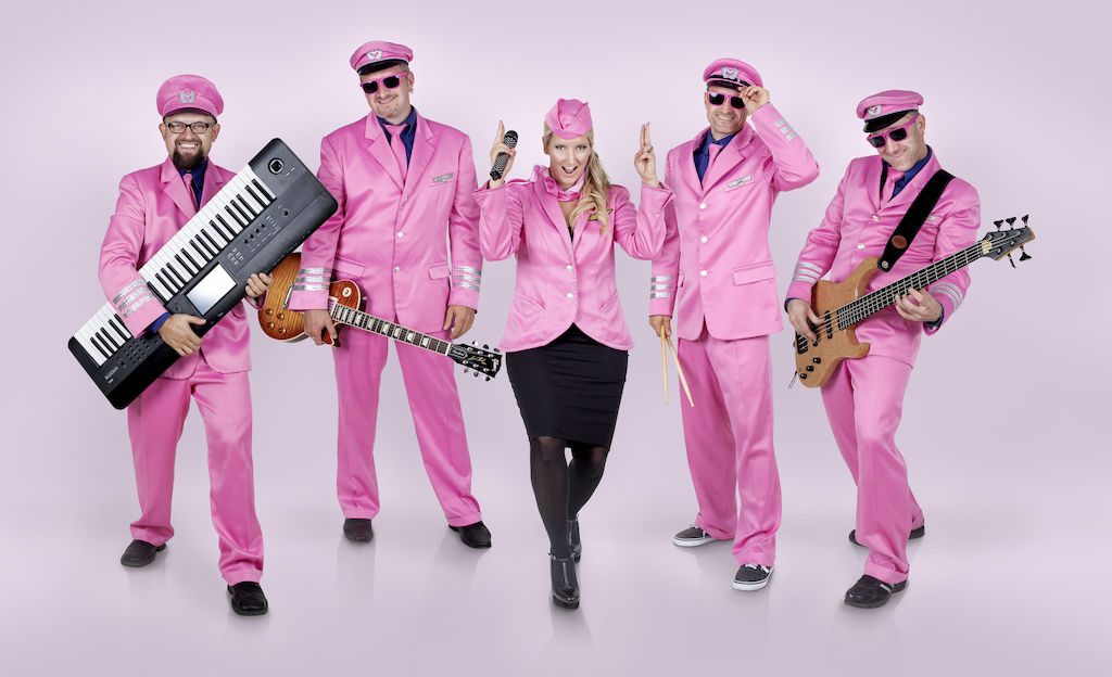 pink party plane - partyband 0