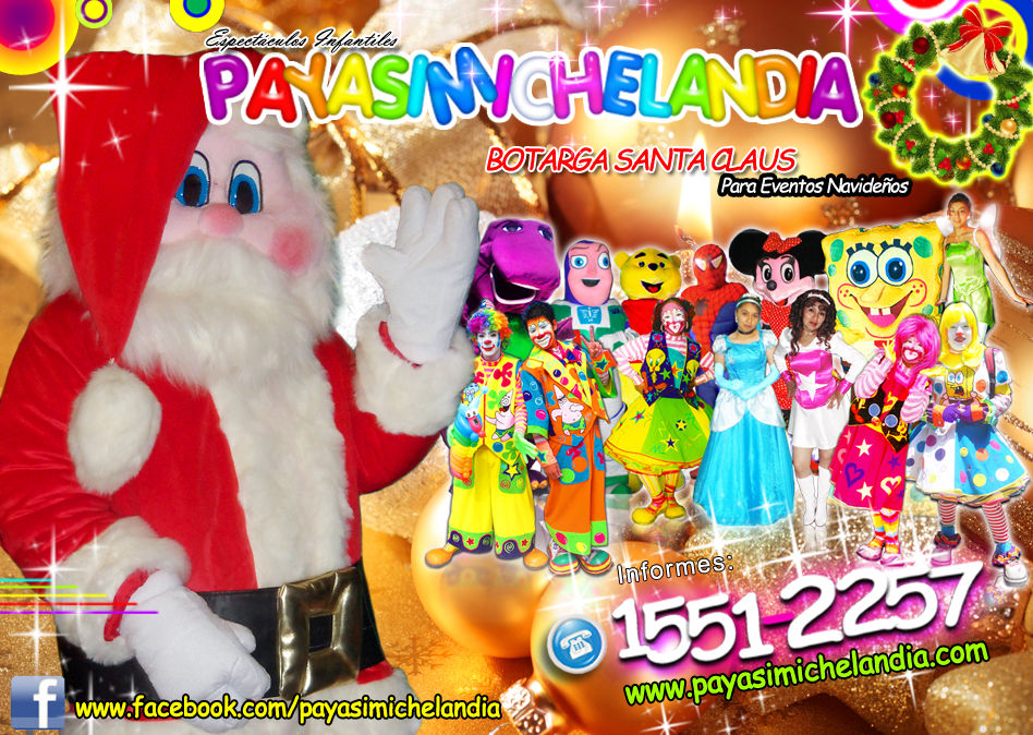 santa claus para animacion de eventos navideños 1