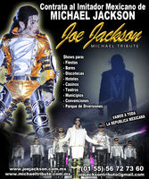 Imitador de Michael Jackson Me