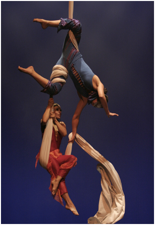 dúo de danza aérea 2