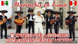 Mariachis en Perú T: 2761089