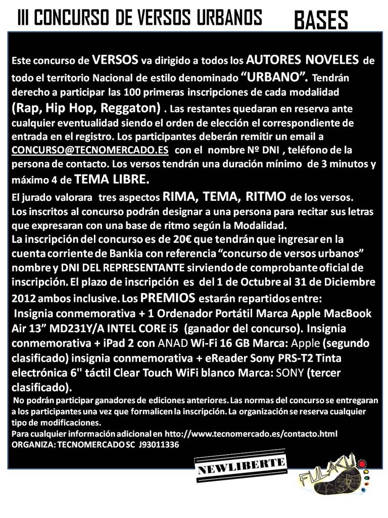 concurso de versos urbanos 0